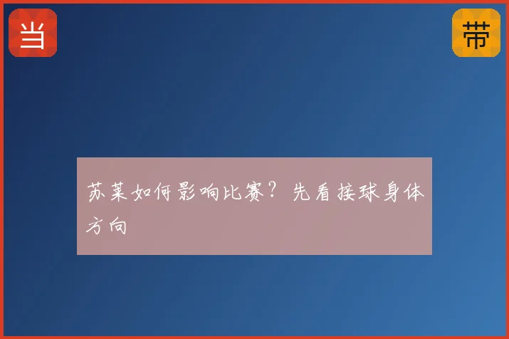 苏莱如何影响比赛？先看接球身体方向